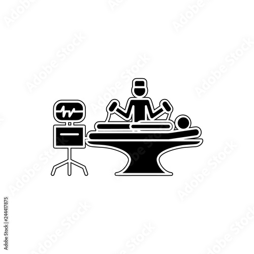 resuscitation icon. Element of cyber security for mobile concept and web apps icon. Glyph, flat icon for website design and development, app development