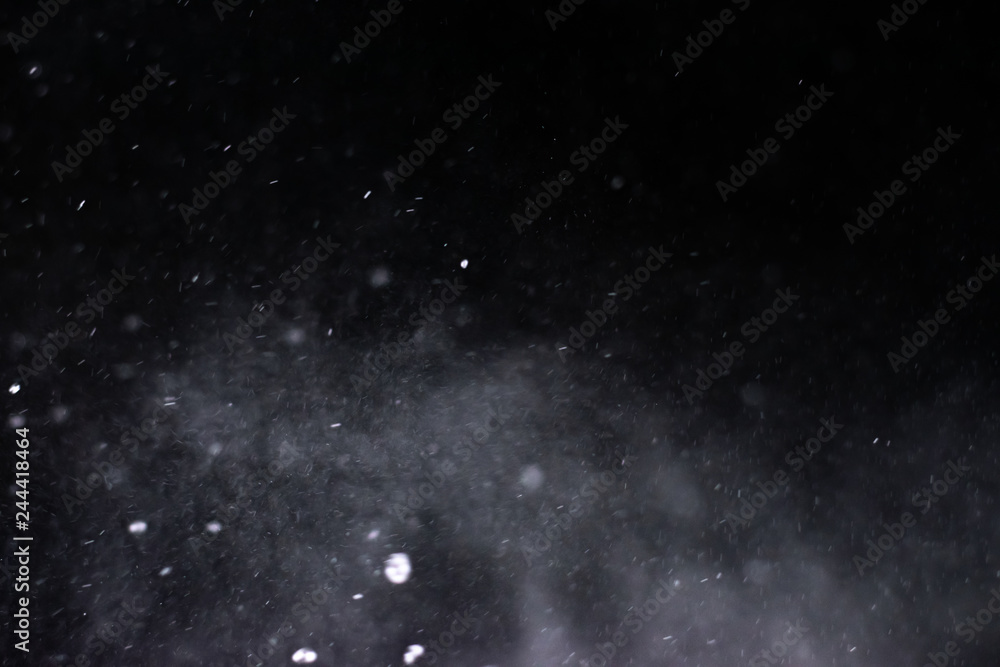 abstract splashes of water on a black background - Image