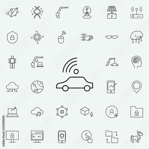 self driving car icon. New Technologies icons universal set for web and mobile