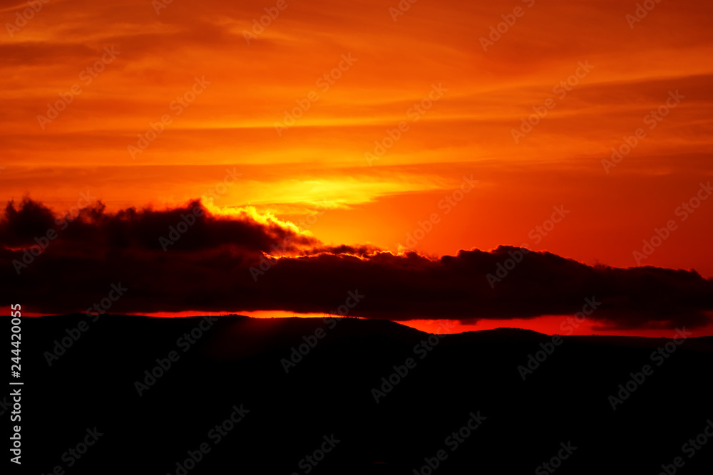 red sunset