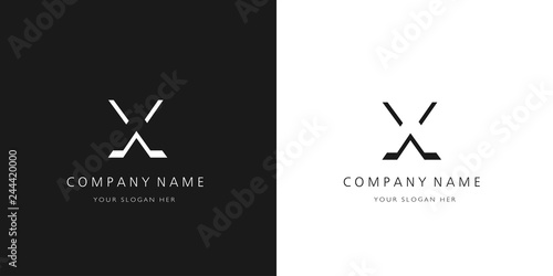 x logo letter design	