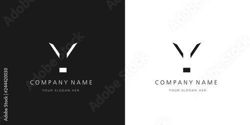 y logo letter design 