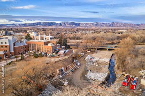 construction of whitewater park photo