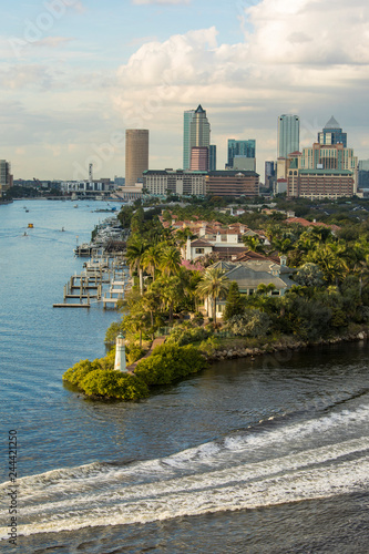 Vertical view of downtown Tampa, Florida