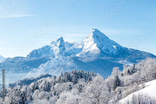Watzmann mountain in winter, Bavaria, Germany © JFL Photography