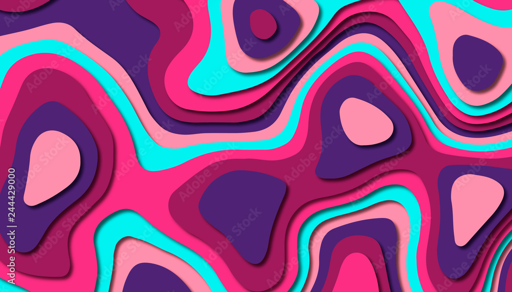 Fototapeta premium Abstract paper carve template background,for book cover.
