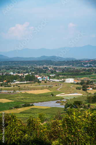 The country view of Wiang Papao district photo