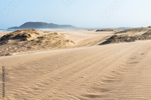 Sand dunes of St. Lucia in South Africa