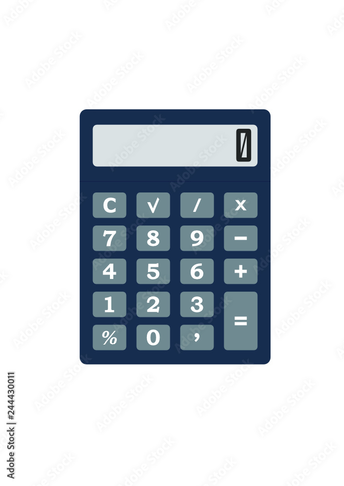 calculator isolated on white background calculator isolated on white background