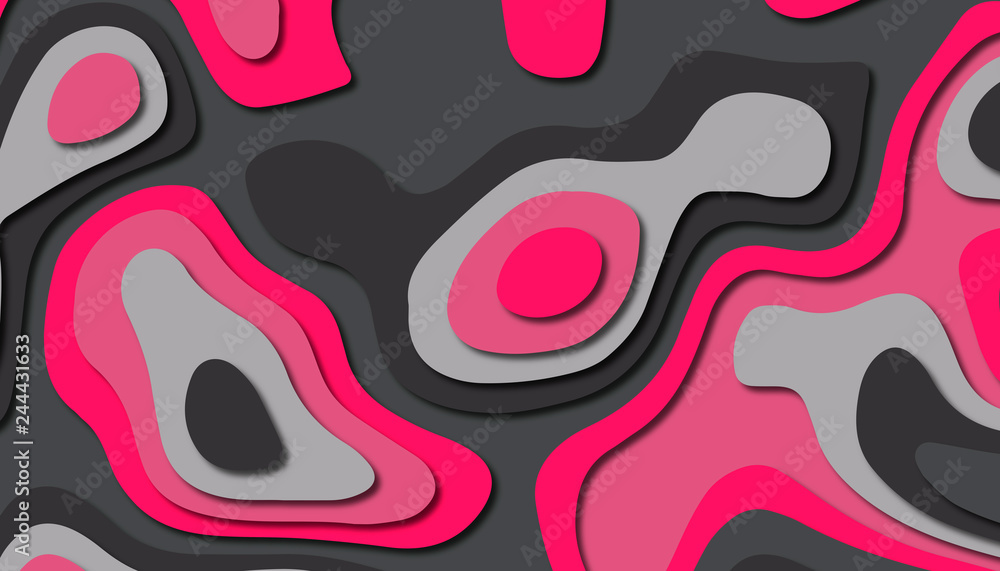 Paper art cartoon abstract waves. Paper carve background. Modern origami design template.Paper cut background. Abstract realistic paper decoration for design textured Paper art cartoon abstract waves. Paper carve background. Modern origami design template.Paper cut background. Abstract realistic paper decoration for design textured