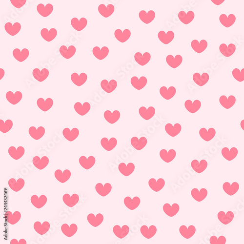 Heart background. Seamless vector pattern