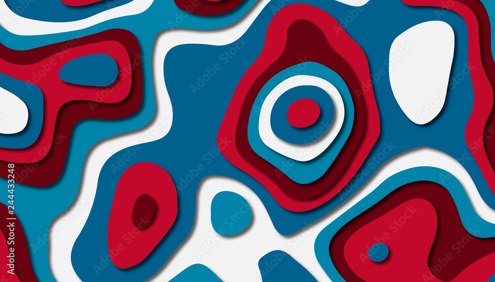 Fototapeta premium Abstract paper carve template background,for book cover.
