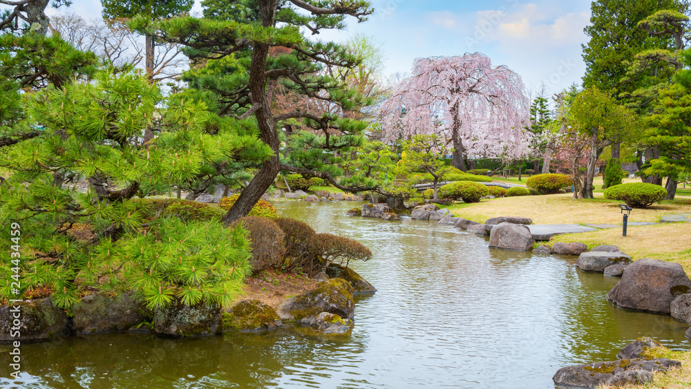 The Fujita Memorial Japanese Garden in Hirosaki, japan The Fujita Memorial Japanese Garden in Hirosaki, japan