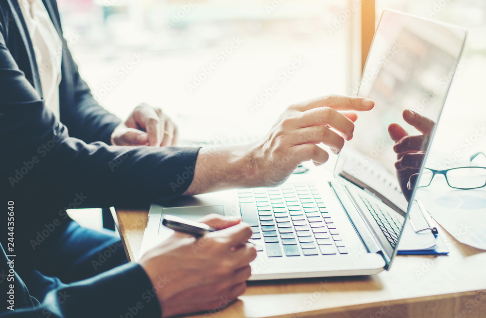Co-working Business Team meeting Planning Strategy Analysis investment and saving concept. meeting discussing new plan financial graph data on Laptop. Co-working Business Team meeting Planning Strategy Analysis investment and saving concept. meeting discussing new plan financial graph data on Laptop.
