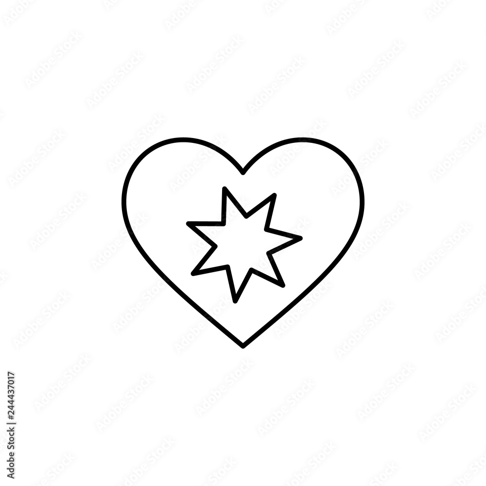 star in heart icon. Element of Valentine's Day icon for mobile concept and web apps. Detailed star in heart icon can be used for web and mobile star in heart icon. Element of Valentine's Day icon for mobile concept and web apps. Detailed star in heart icon can be used for web and mobile