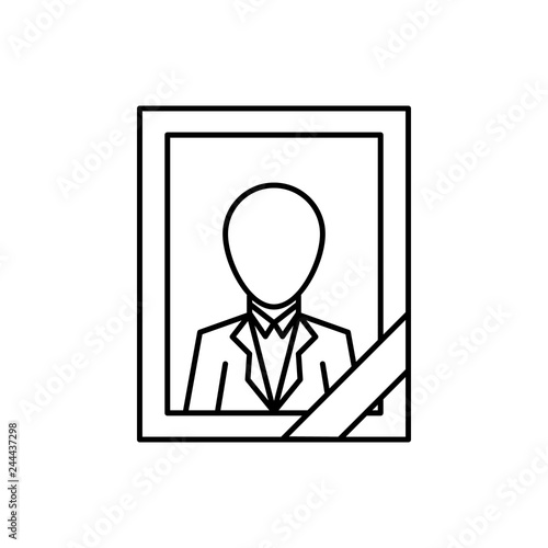 funeral, memorial icon. Element of death icon for mobile concept and web apps. Detailed funeral, memorial icon can be used for web and mobile
