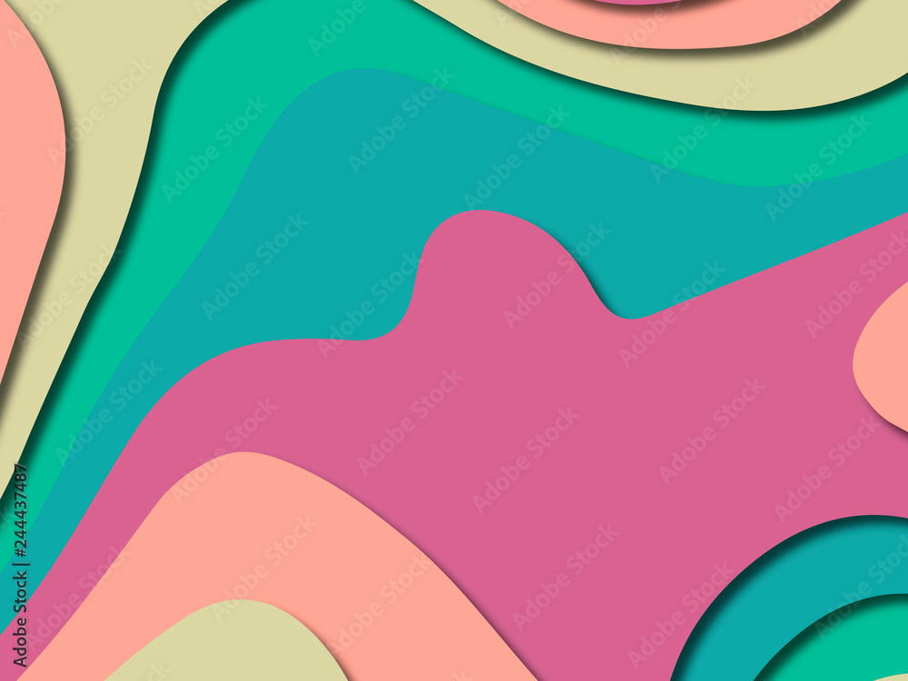 Paper art cartoon abstract waves. Paper carve background. Modern origami design template.Paper cut background. Abstract realistic paper decoration for design textured Paper art cartoon abstract waves. Paper carve background. Modern origami design template.Paper cut background. Abstract realistic paper decoration for design textured