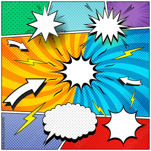 Comic book page background
