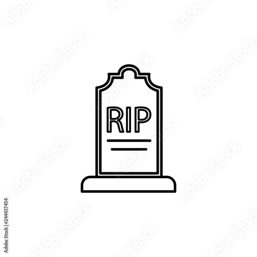 funeral  grave icon. Element of death icon for mobile concept and web apps. Detailed funeral  grave icon can be used for web and mobile