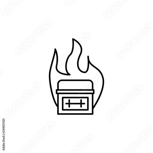 funeral, cremation icon. Element of death icon for mobile concept and web apps. Detailed funeral, cremation icon can be used for web and mobile