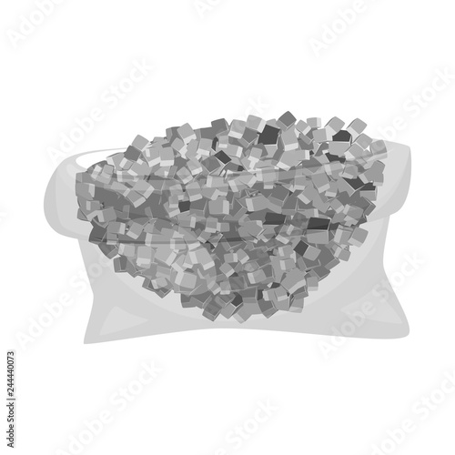 Vector illustration of sugarcane and cane sign. Collection of sugarcane and field vector icon for stock.