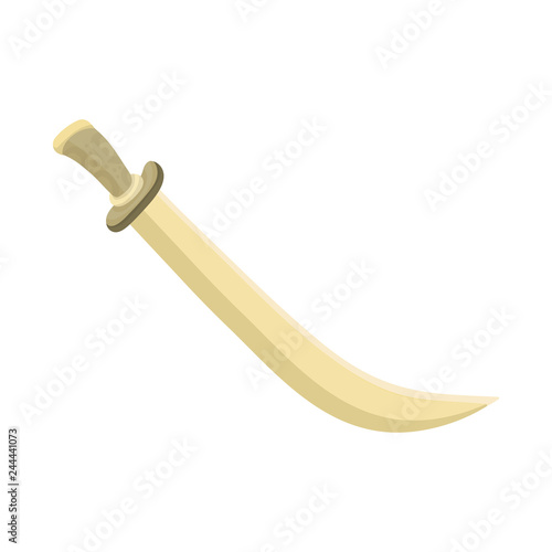 Vector design of sword and dagger symbol. Set of sword and weapon vector icon for stock.
