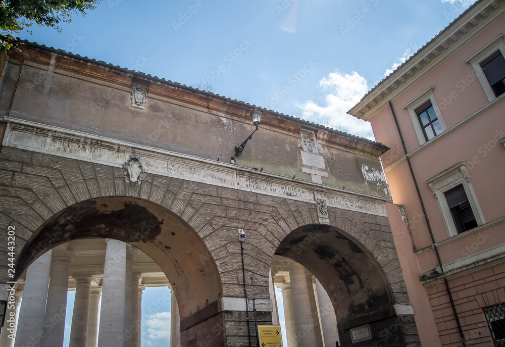 Ancient gate in Rome
