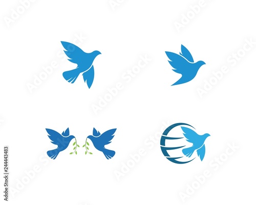 Dove Bird Logo Template