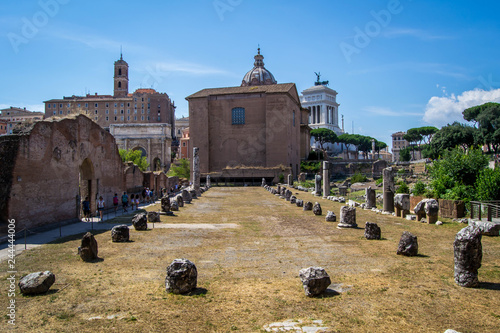 Canvas Print Remains of roman basilica