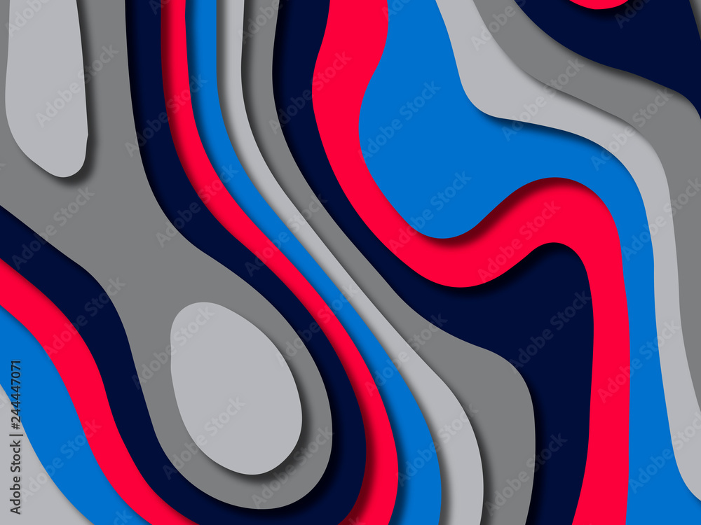 Obraz premium 3D abstract background with paper cut shapes.Abstract paper carve template background,for book cover.Paper cut background. Abstract realistic paper decoration for design