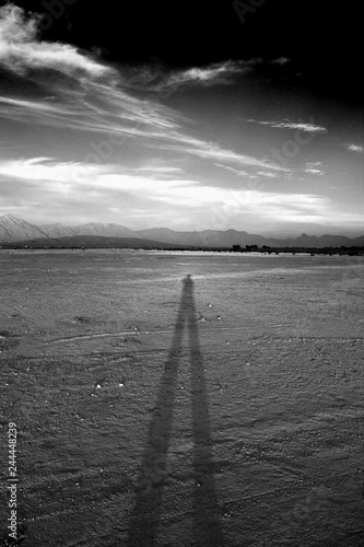 Shadow on desert