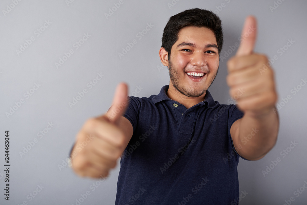 Happy smiling young man Happy smiling young man