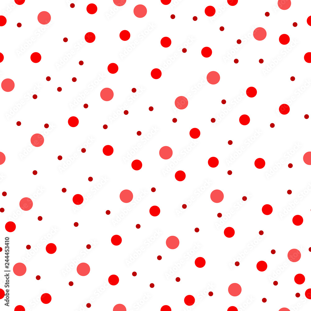 Red circle seamless. Color chaotic pattern circle. Seamless pattern. - Vector. Red circle seamless. Color chaotic pattern circle. Seamless pattern. - Vector.
