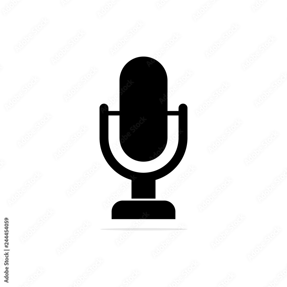 microphone icon. Vector concept illustration for design. microphone icon. Vector concept illustration for design.