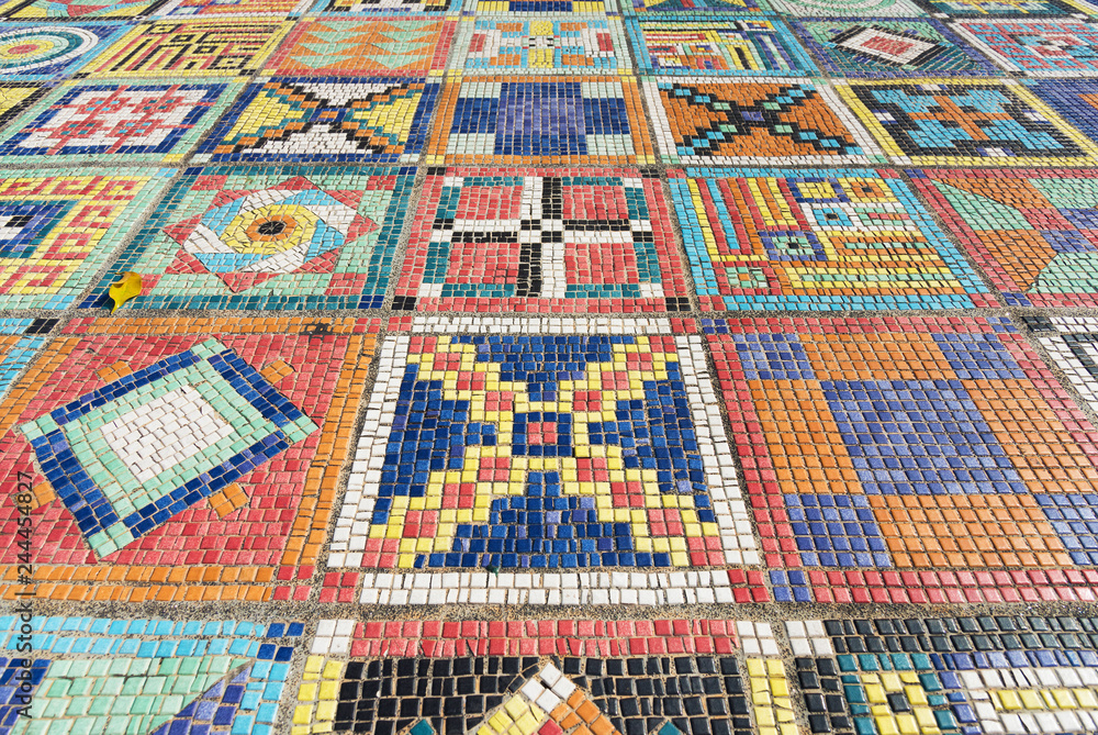Art Design The mosaic on the wall surface Art Design The mosaic on the wall surface