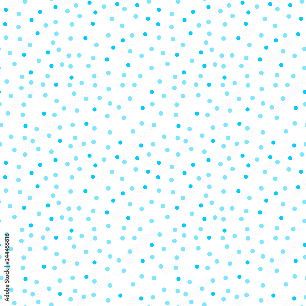 Blue dots on a white background pattern. Abstract geometric modern background. Vector illustration. Art deco style. Circle seamless pattern - Vector