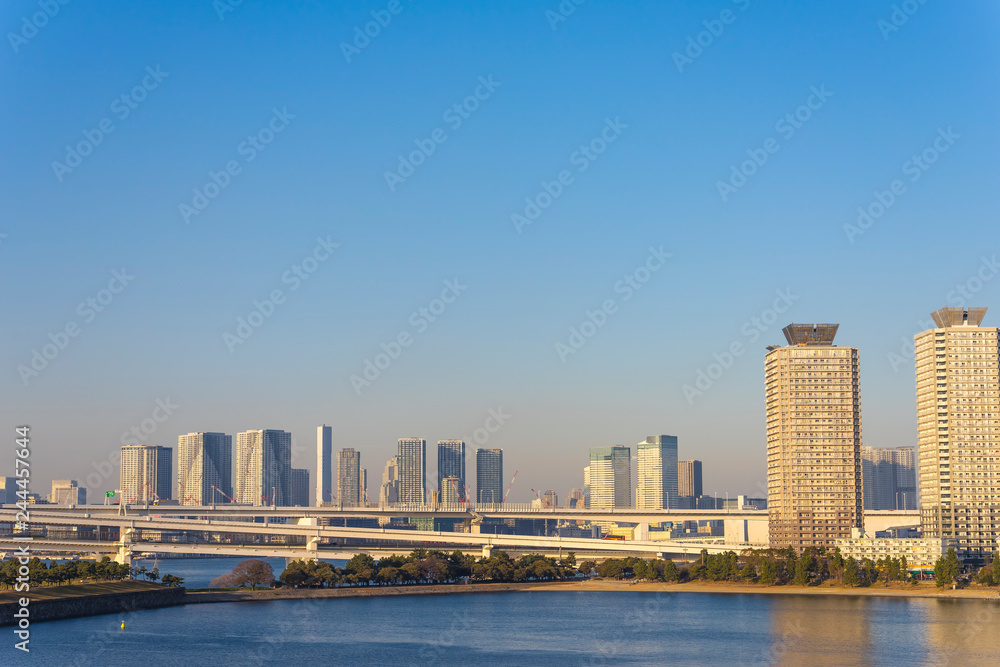 東京　お台場海浜公園からの風景