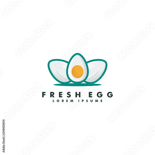 Egg Fresh Logo template, Icon design