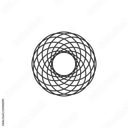 Abstract mandala icon graphic design template vector