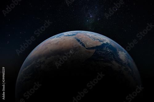 Fototapeta Naklejka Na Ścianę i Meble -  Planet Earth from orbit. Elements of this image furnished by NASA.