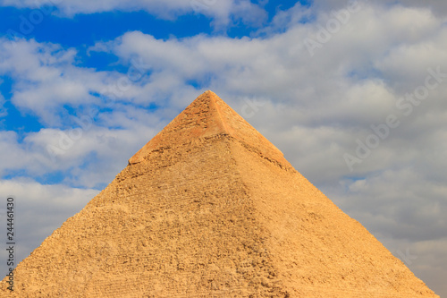 Pyramid of Khafre or of Chephren is the second-tallest and second-largest of the Ancient Egyptian Pyramids of Giza