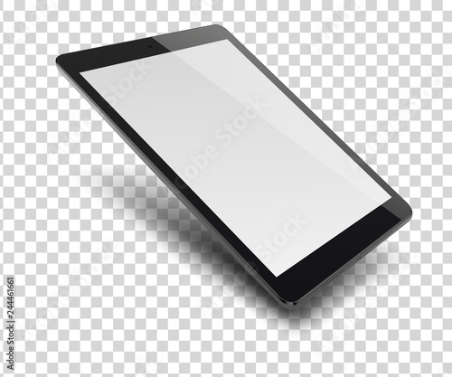 Tablet pc computer with blank screen on.