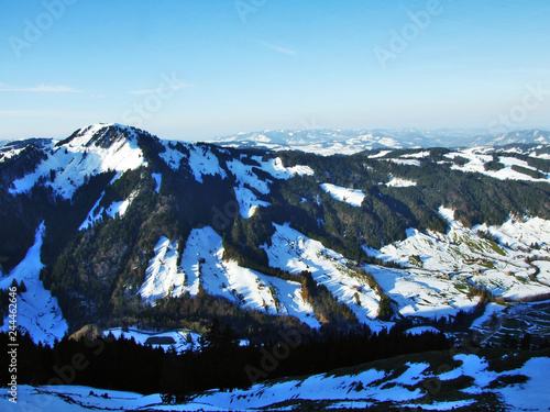 The Hochalp Hill near the Urnasch settlement - Canton of Appenzell Ausserrhoden, Switzerland photo