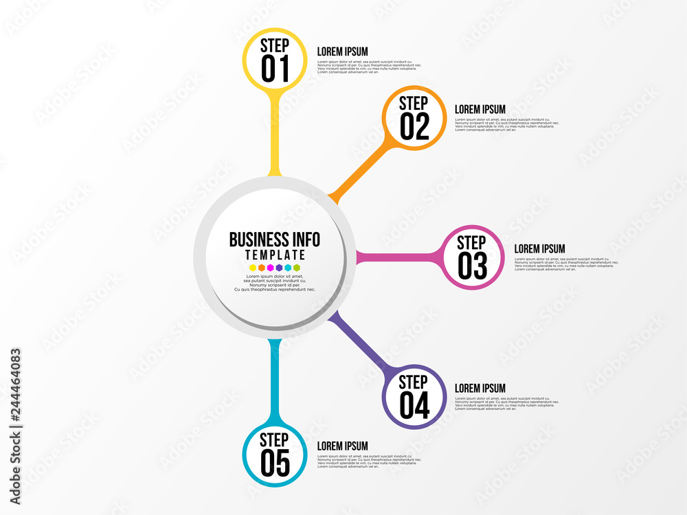 Business Infographics Element Vector Design Template. Data Visualization Timeline with circles, steps, number options most useful can be used for workflow layout, presentation, diagram, annual reports Business Infographics Element Vector Design Template. Data Visualization Timeline with circles, steps, number options most useful can be used for workflow layout, presentation, diagram, annual reports