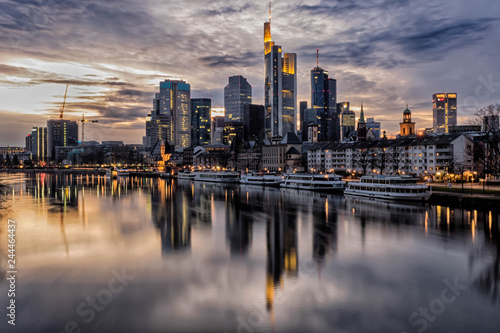 Frankfurt HDR Skyline photo