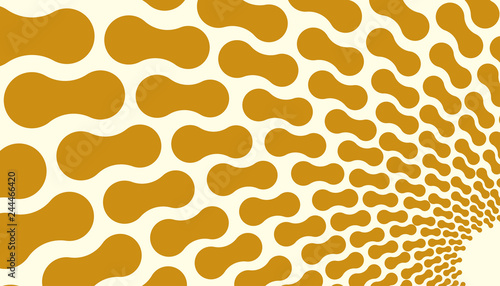 pop background with bones shapes in ivory gold shades photo