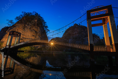 Landscape of Snake Mountain at  Ratchaburi Province, Thailand (In Thailand we call Khao Hin Ngoo) photo