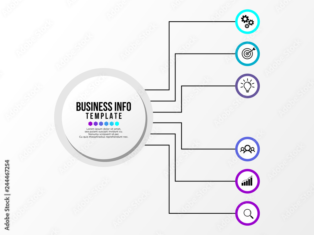 Business Infographics Element Vector Design Template. Data Visualization Timeline with circles, steps, number options most useful can be used for workflow layout, presentation, diagram, annual reports Business Infographics Element Vector Design Template. Data Visualization Timeline with circles, steps, number options most useful can be used for workflow layout, presentation, diagram, annual reports