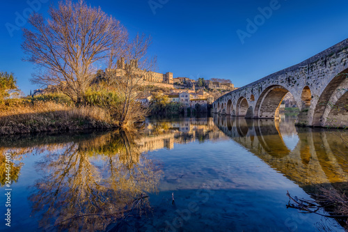 The Old Bridge at Beziers and St. Nazaire Cathedral