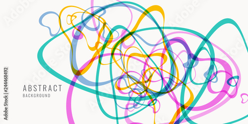 Bright abstract background with of colored lines.